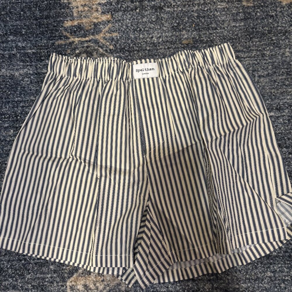 Speltham London Navy Striped Unisex Boxers - Never Been Worn